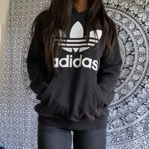 ADIDAS black hoodie w/ logo
